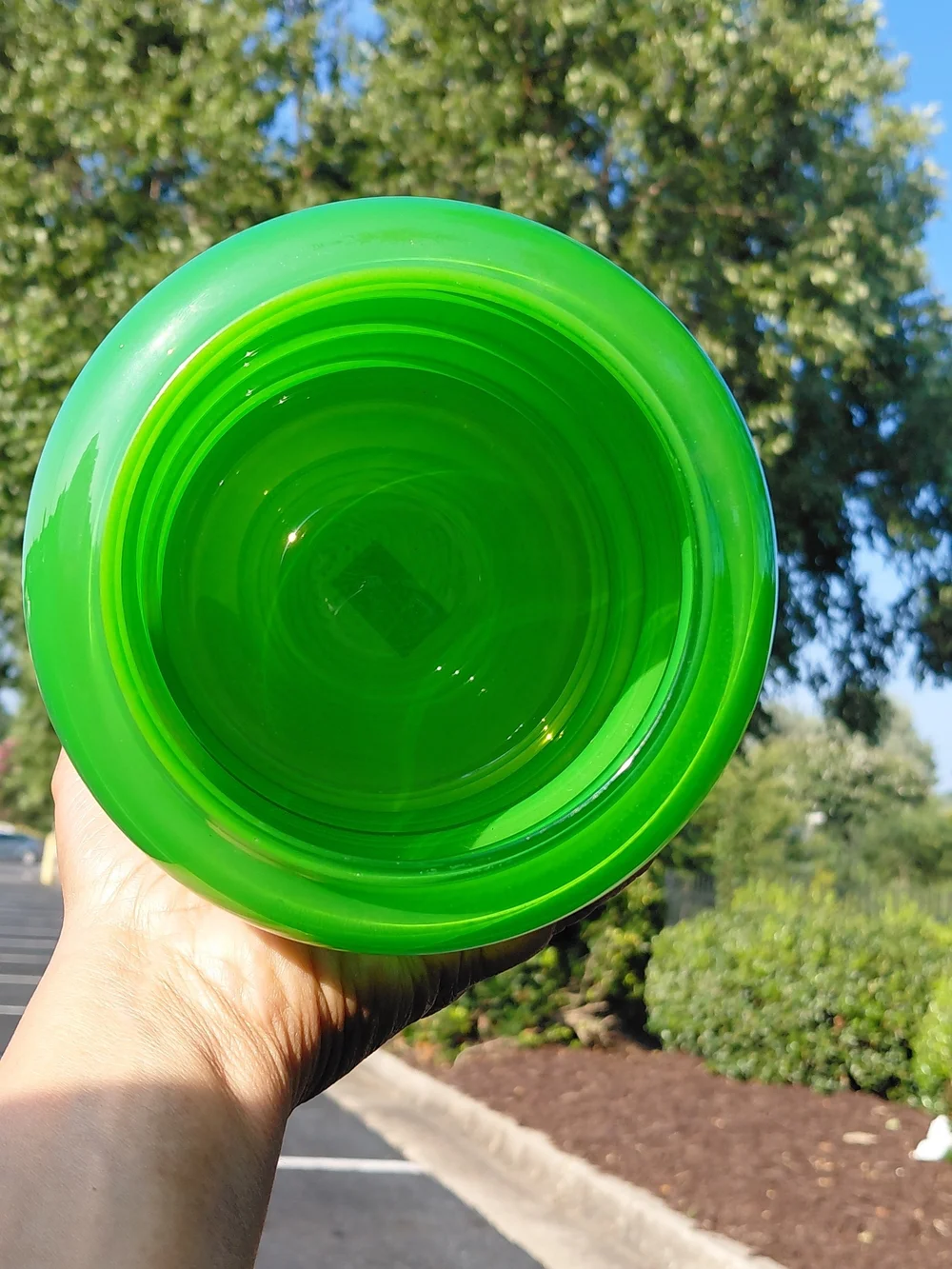 IKEA Green Ribbed  Vintage Limited Edition IKEA Solstrale Green Glass Vase